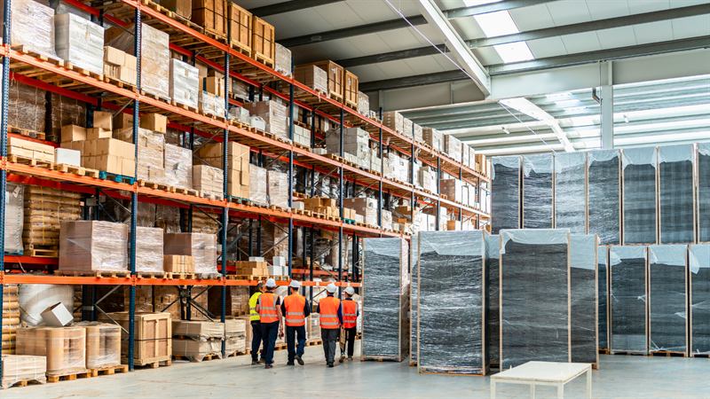 Warehouse team managing temperature-sensitive stock